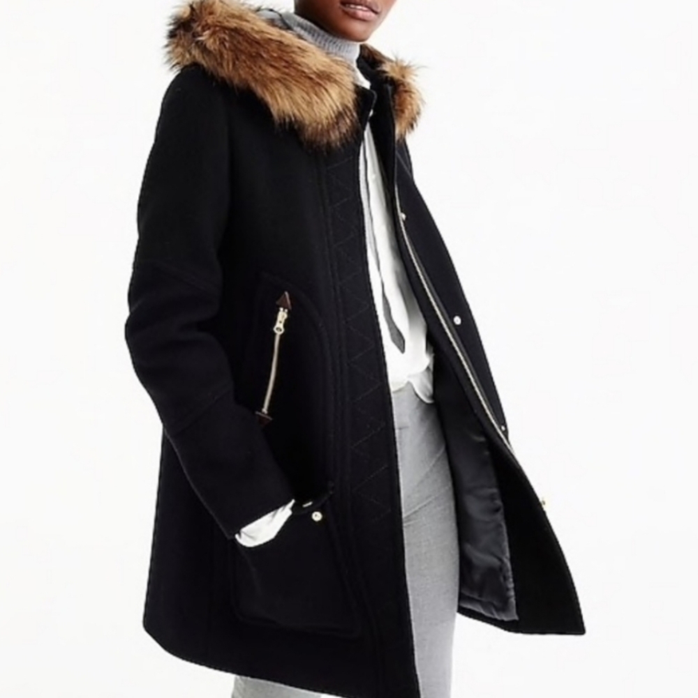 J. Crew Chateau Parka Italian Stadium Cloth